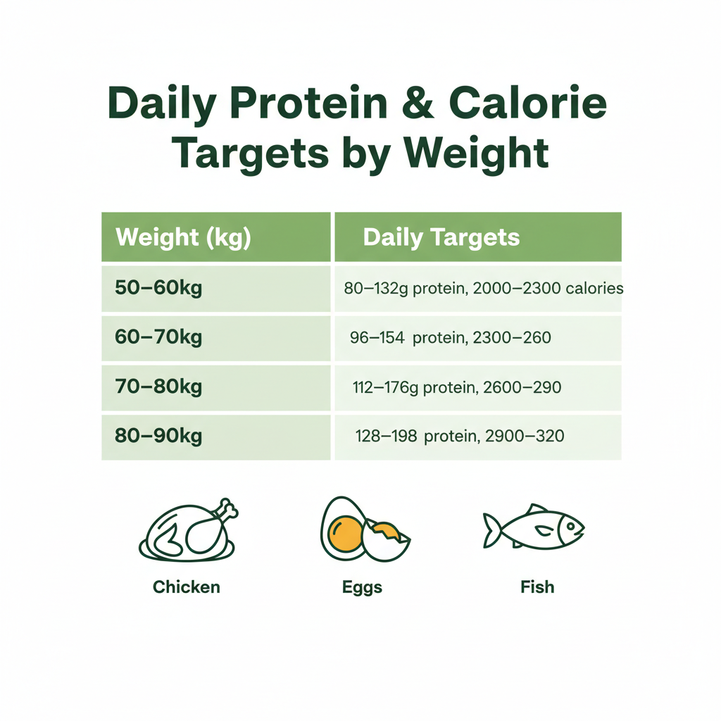 Protein and Calorie Chart